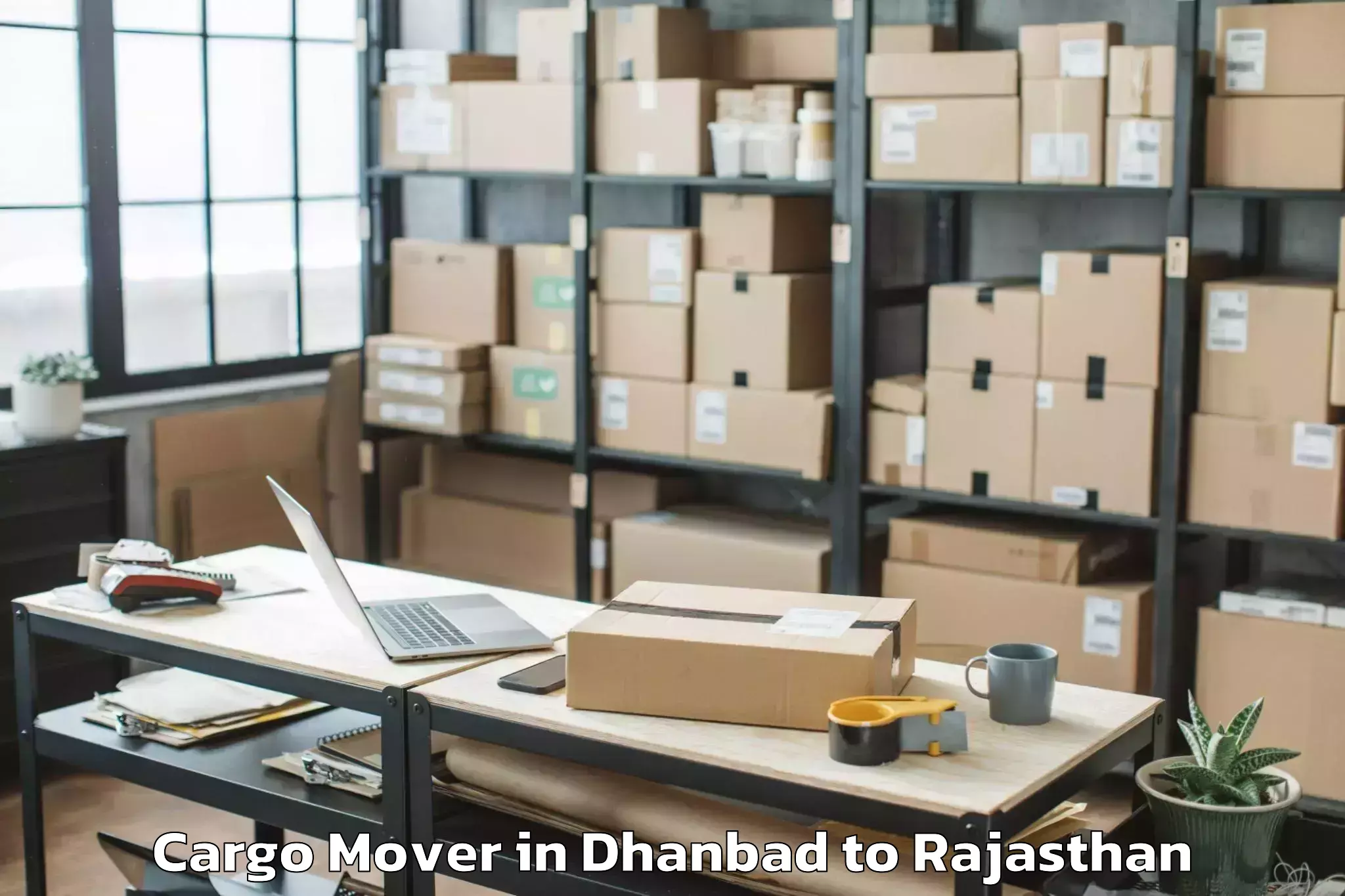 Leading Dhanbad to Bagru Cargo Mover Provider